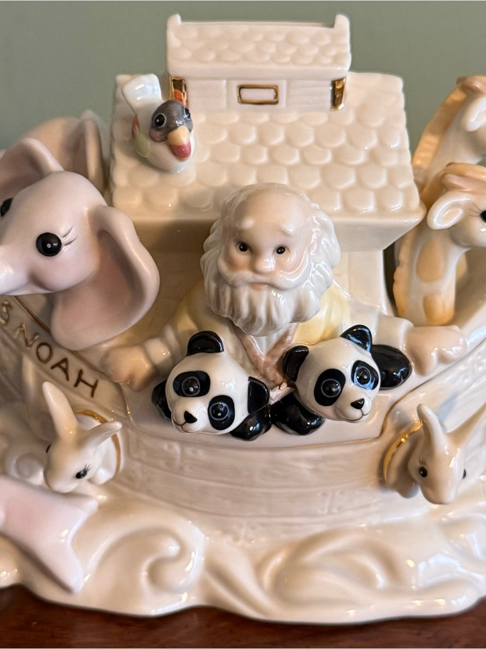 Lenox Noah's Ark Collectible Porcelain Coin Piggy Bank